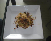 Macarrão com carne moída