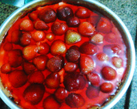 Torta de morango prática