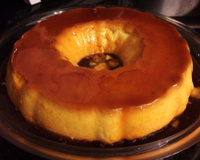 Pudim de leite condensado com leite de coco