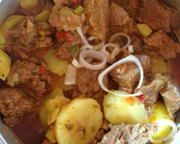 Carne de panela com batata