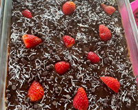 Sobremesa chococreme com morango