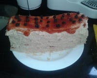 Torta fria de atum natalina