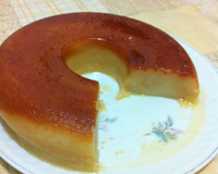 Pudim de pão no micro-ondas