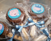 Pirulito de biscoito (falso alfajor)