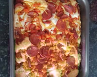 Torta de calabresa acebolada