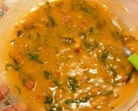 Sopa de abóbora com calabresa