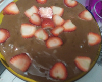 Brigadeiro com morango fácil