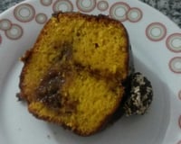 Bolo de cenoura recheado