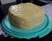 Bolo de milho mais que fofinho com cobertura de creme de milho