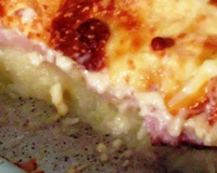 Batata com bacon e queijos de forno do Lino