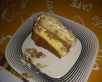 Bolo de creme de avelã com leite em pó