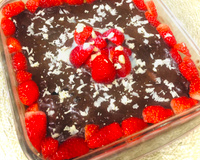 Torta de nutella e morango