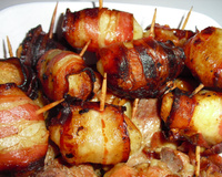 Batata assada com bacon