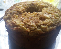 Bolo de granola e maçã