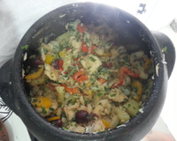 Bacalhau com pimenta biquinho fresca