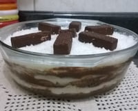 Pavê fácil de chocolate com coco