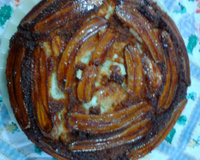 Bolo de banana caramelada