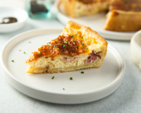 Torta de presunto e queijo