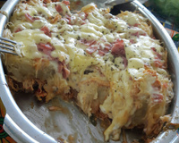 Macarrão de forno recheado