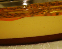 Mousse de maracujá com brigadeiro