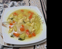 Sopa de legumes com frango