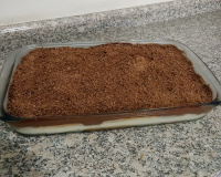 Pavê de coco e chocolate