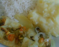 Filé de peixe assado