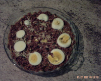 Purê de batata com carne moída