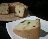 Bolo de maçã com passas