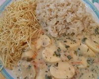 Estrogonofe de cogumelos (vegetariano)