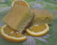 Bolo de laranja com calda