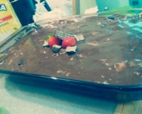 Receita de torta gelada de bis e morango