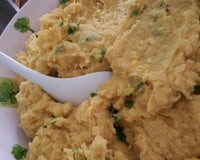 Purê de batata doce com salsinha