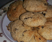Biscoito de aveia com gotas de chocolate