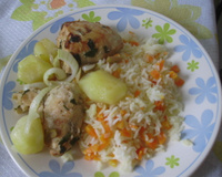 Frango com batatas ao forno