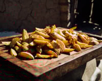 Batata frita na panela de pressão