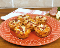 Cupcake salgado sabor pizza: receita deliciosa