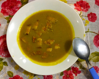 Sopa de ervilha na pressão