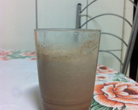 Smoothie de maçã com chocolate