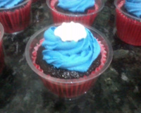 Capitão América de cupcake