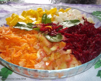 Receita de salada light de frutas com verduras