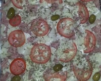 Pizza de pão de forma