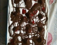 Sobremesa deliciosa de morango