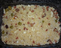 Arroz farofa divino para churrasco