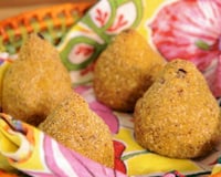 Coxinha fit de batata doce sem glúten e lactose