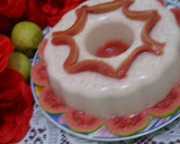 Pudim de geladeira sabor goiaba