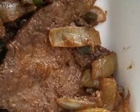 Bife de fígado acebolado