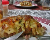 Batata recheada fácil