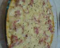 Batata de forno com frango rápida