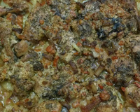 Frango assado com batata da Jujufe